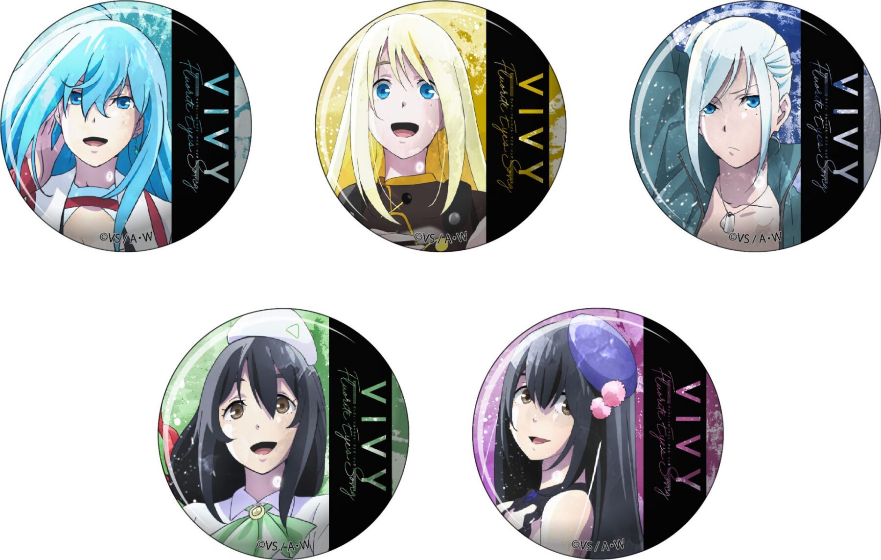 Vivy -Fluorite Eye's Song- ウェットカラーシリーズ 缶バッジ - 株式