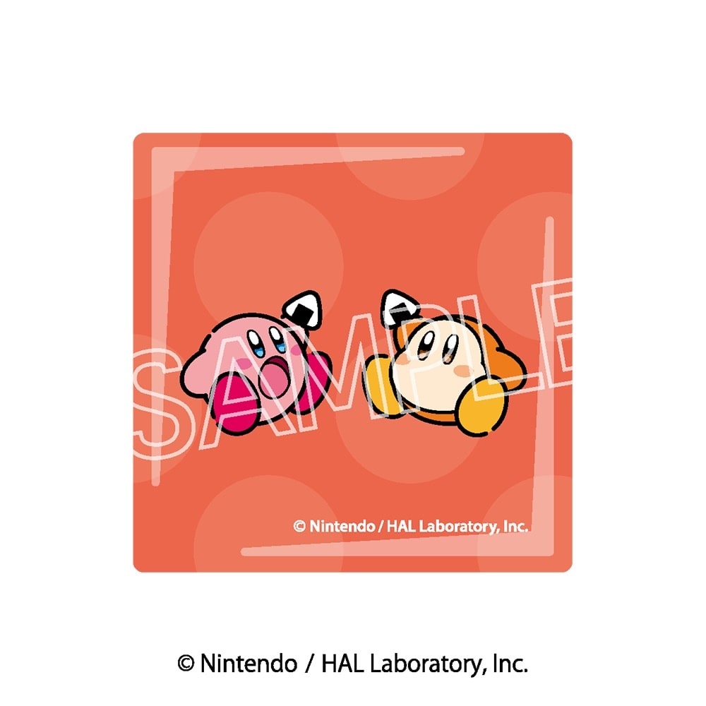 星のカービィ カービィ play with ワドルディ ガラスマグネット