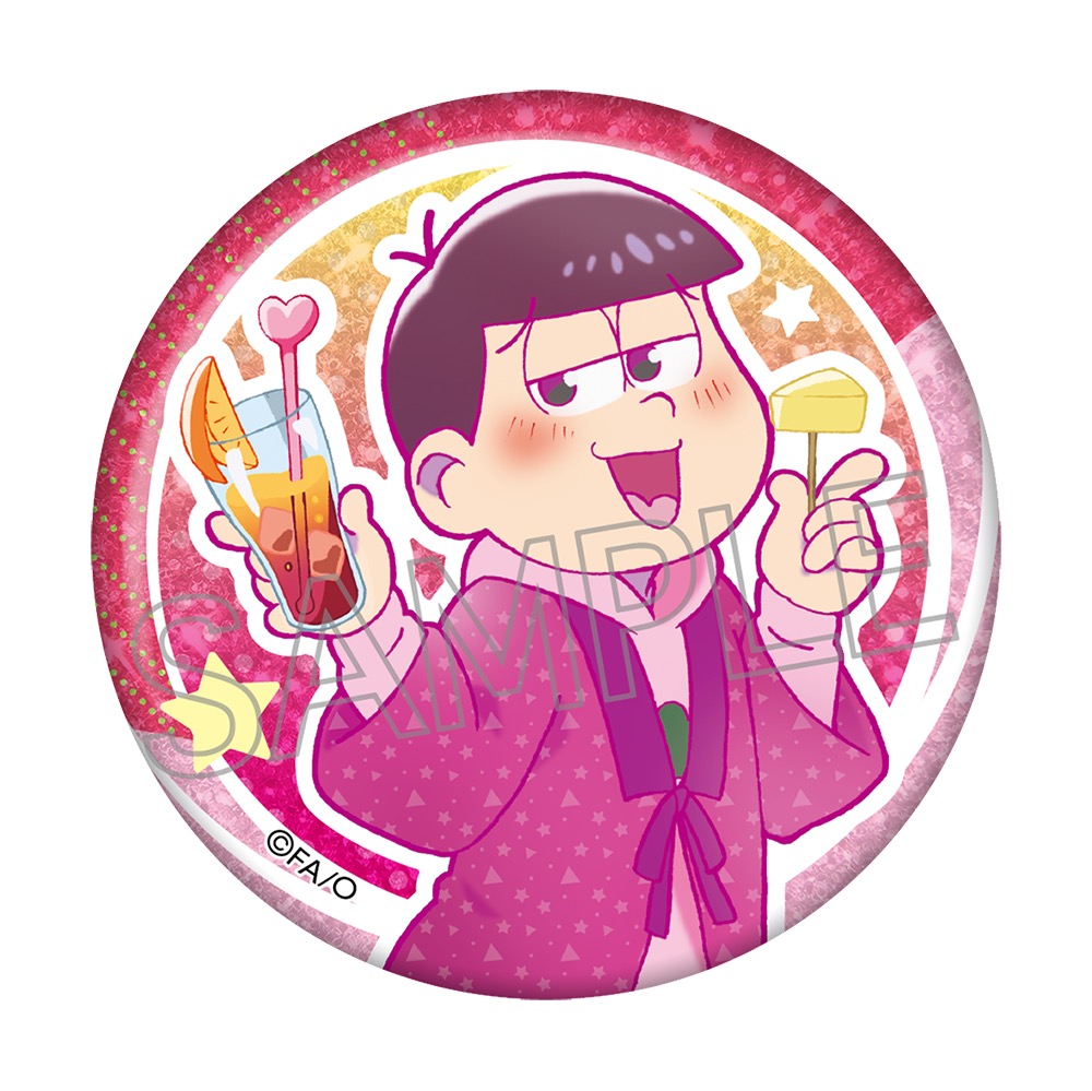 おそ松さん ビビッドライン キラキラ缶バッジ 酔い