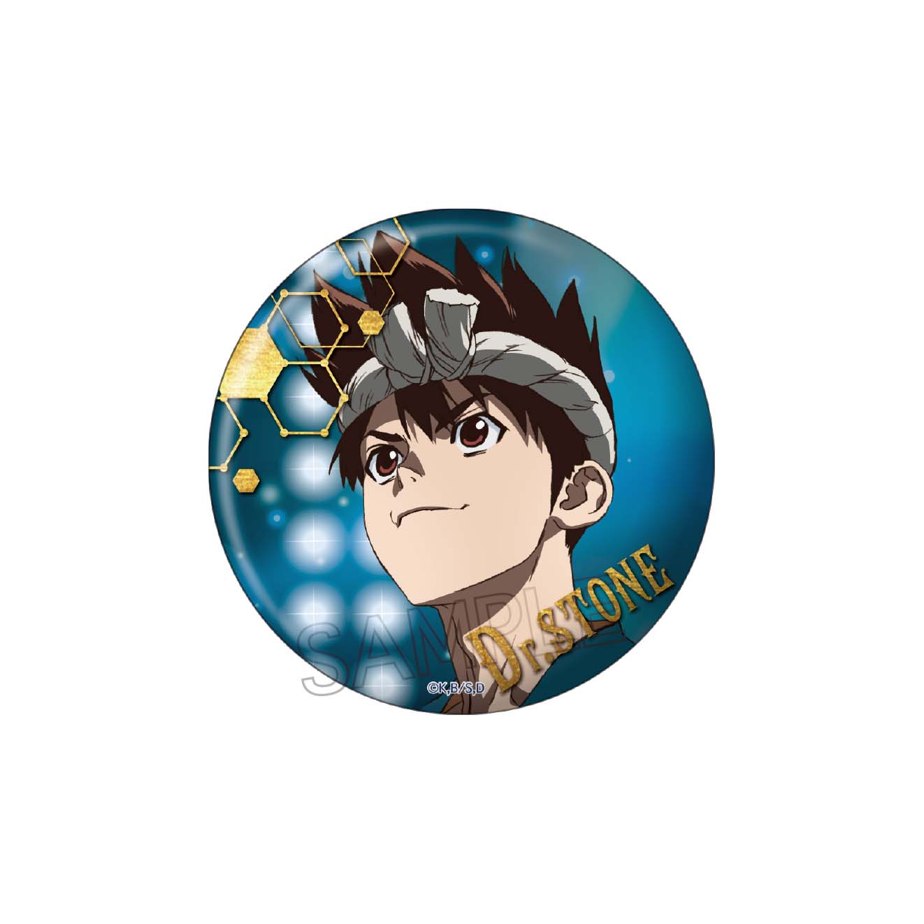 Dr.STONE　箔押し缶バッジ