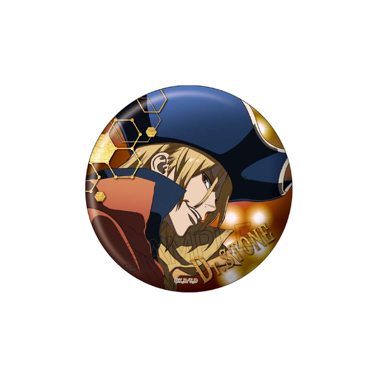 Dr.STONE　箔押し缶バッジ