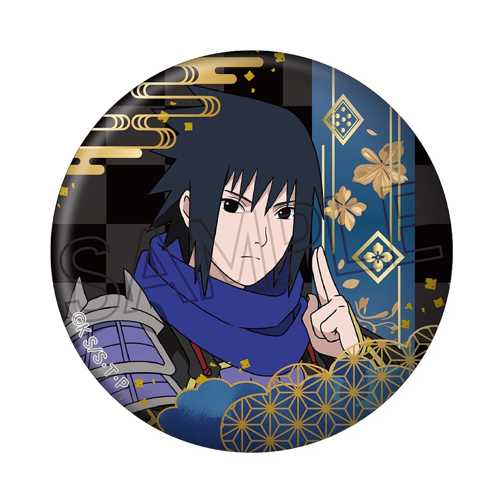 NARUTO -ナルト-  疾風伝 箔押し缶バッジ　忍武者