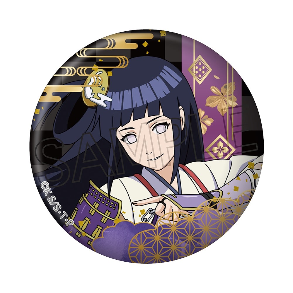 NARUTO -ナルト-  疾風伝 箔押し缶バッジ　忍武者