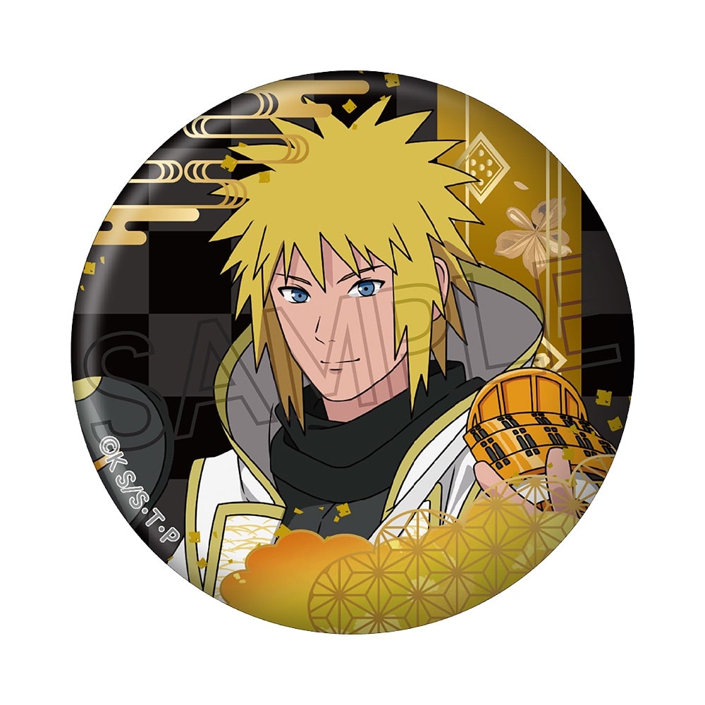 NARUTO -ナルト-  疾風伝 箔押し缶バッジ　忍武者
