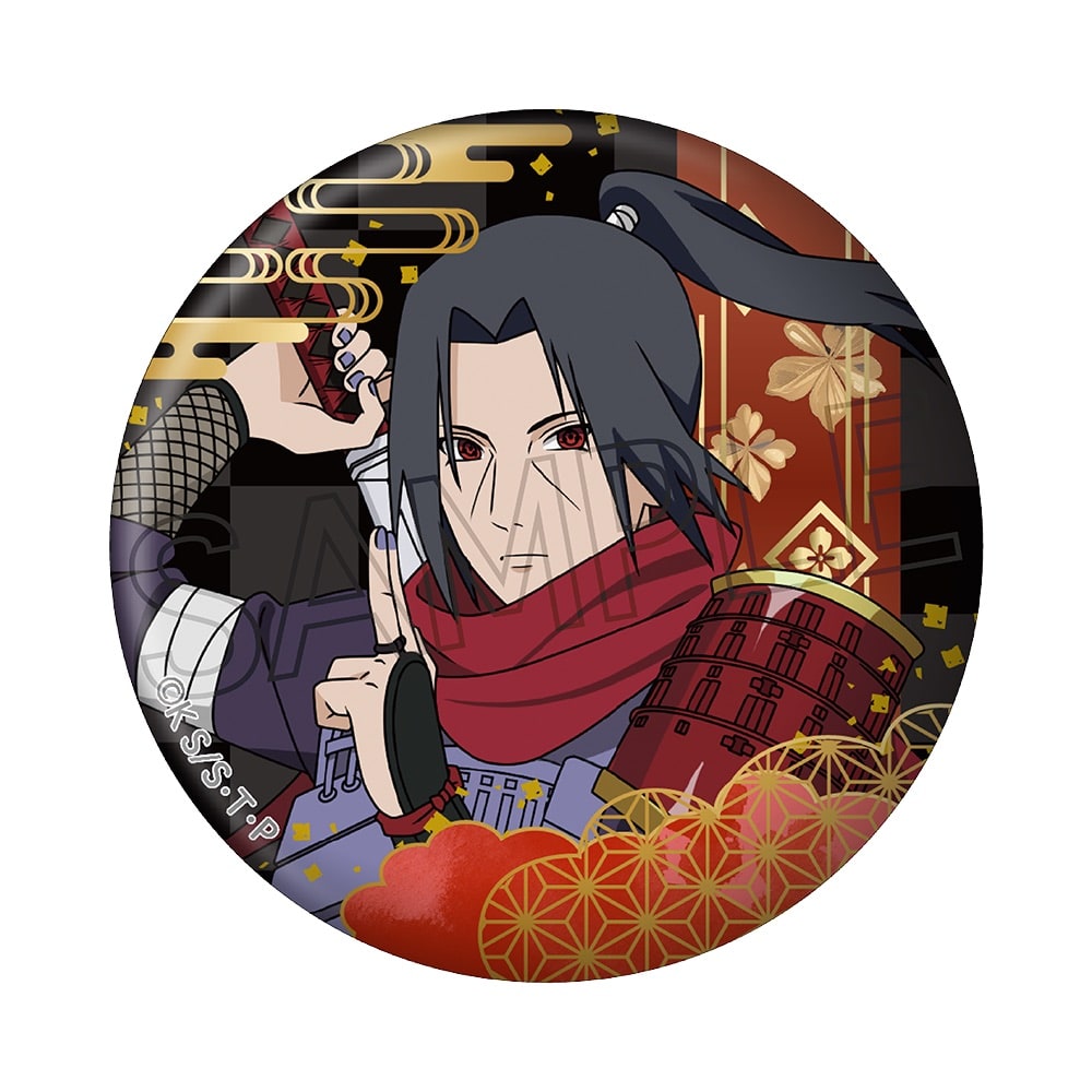 NARUTO -ナルト-  疾風伝 箔押し缶バッジ　忍武者