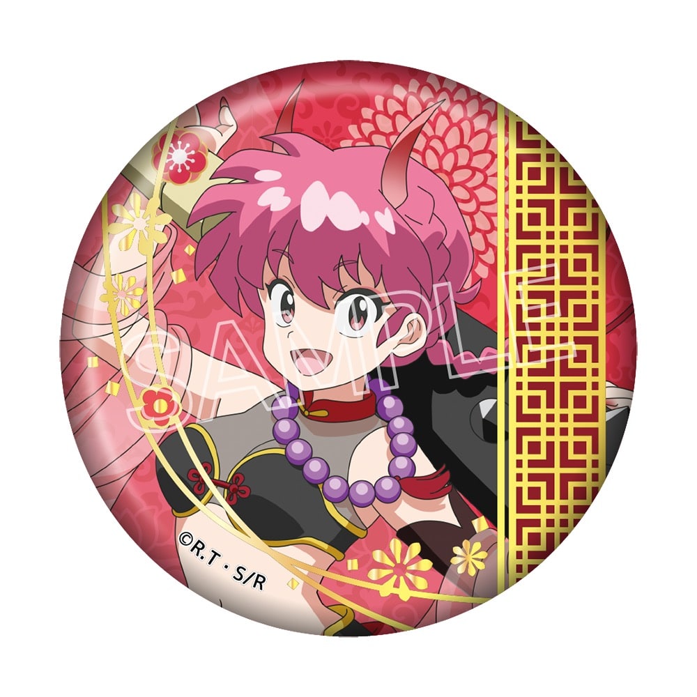 らんま1/2　百鬼夜行　箔押し缶バッジ