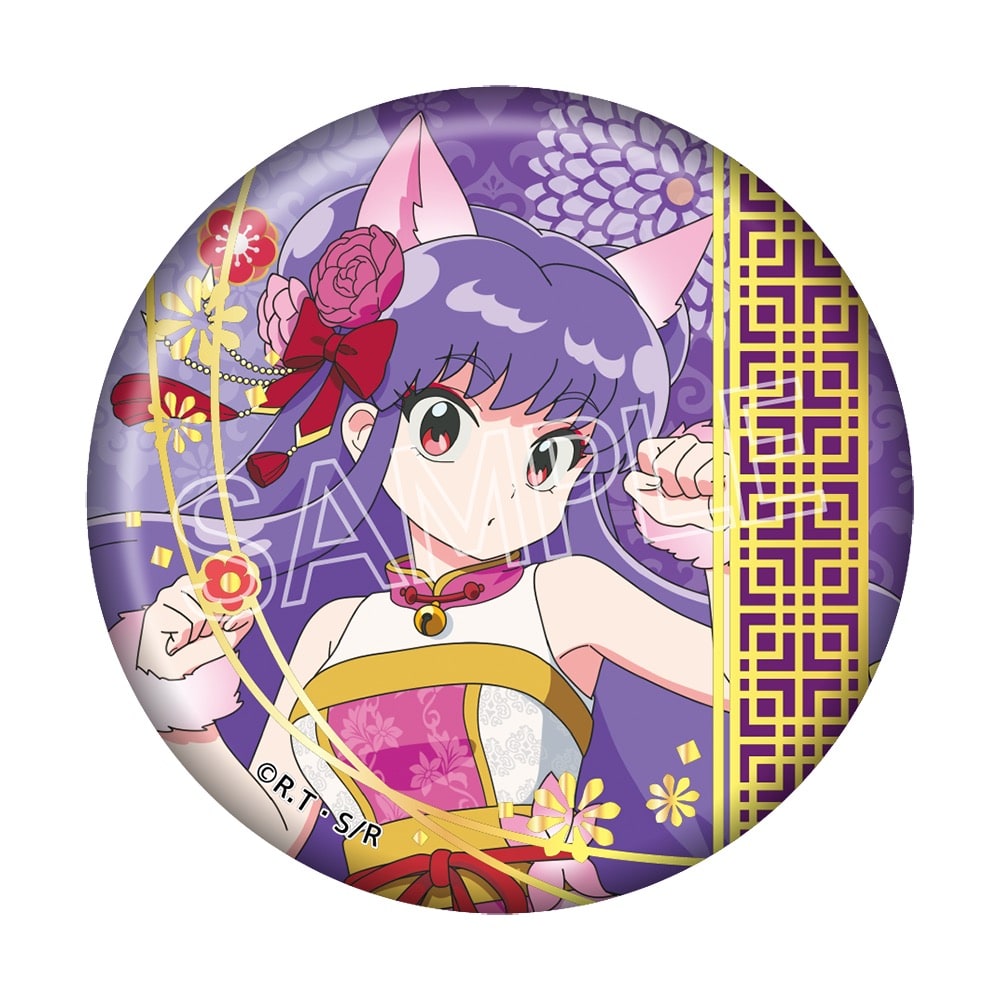 らんま1/2　百鬼夜行　箔押し缶バッジ