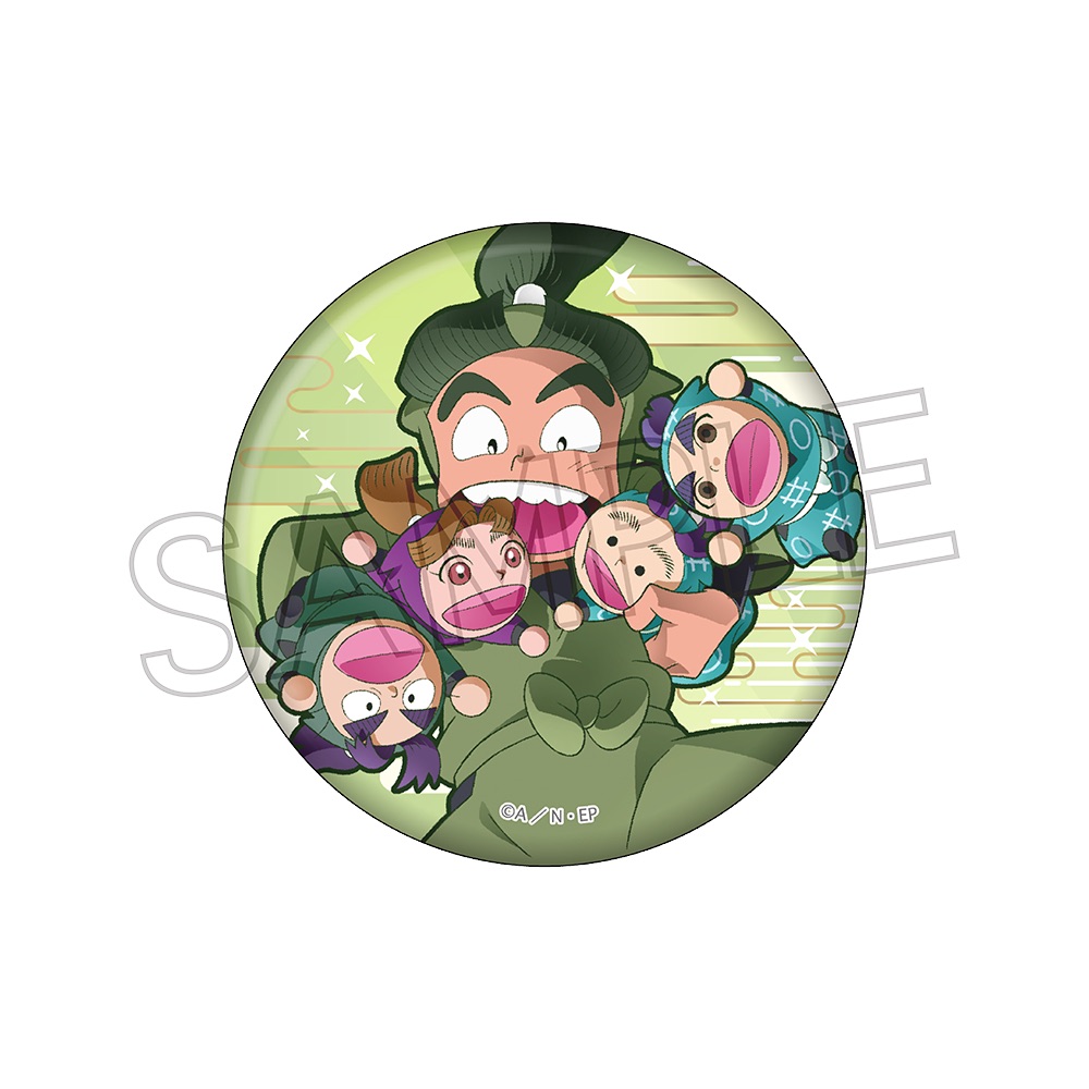 忍たま乱太郎　缶バッジ　-パペットと一緒-