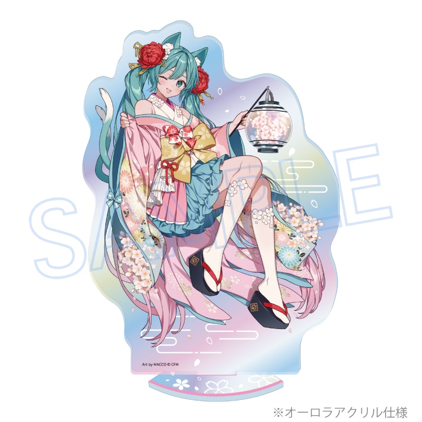 初音ミク　百鬼夜行 ～麗宴～　オーロラアクリルスタンドL
