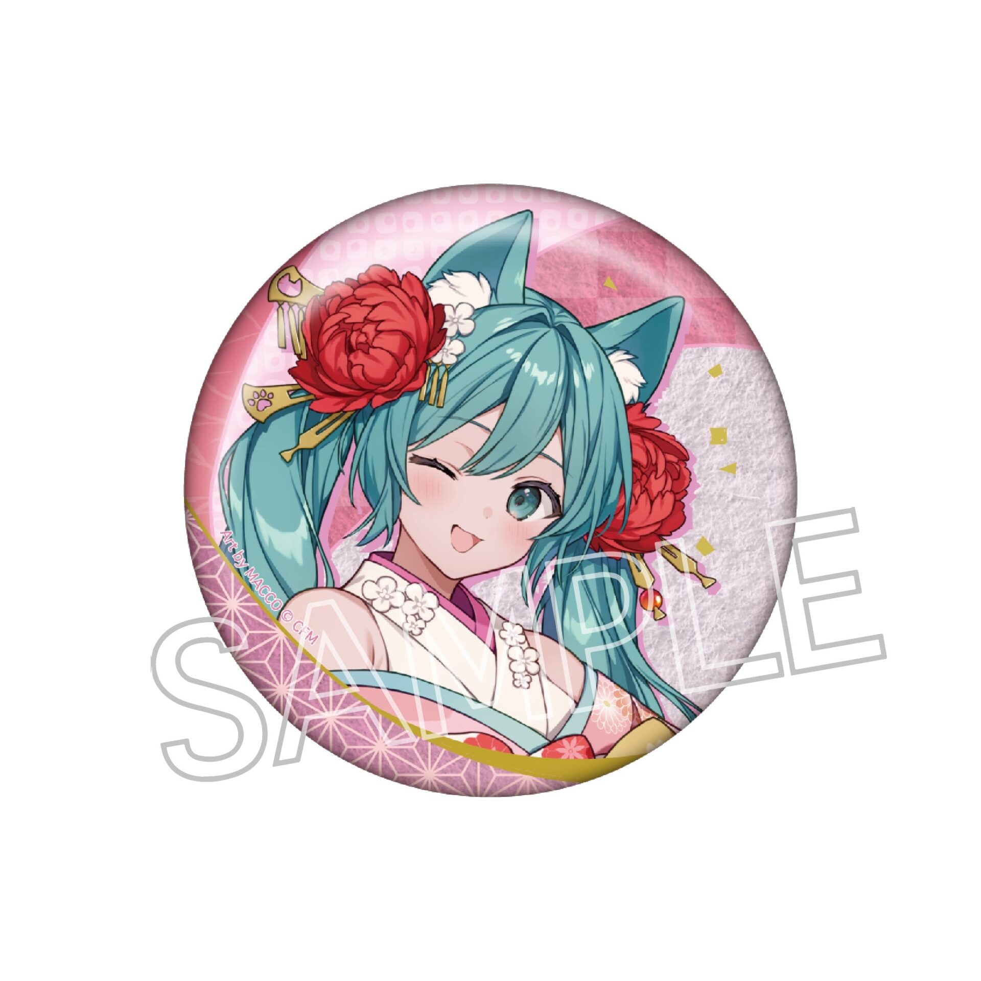 初音ミク　百鬼夜行 ～麗宴～　缶バッジ