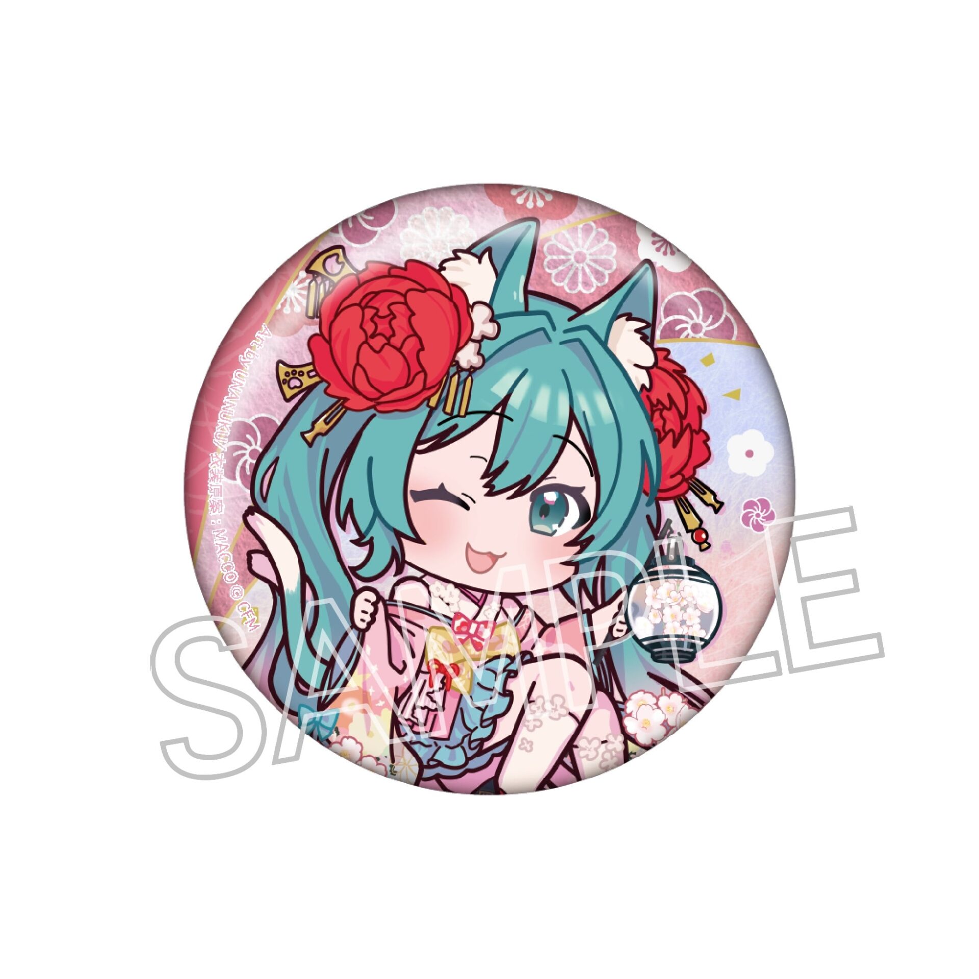 初音ミク　百鬼夜行 ～麗宴～　缶バッジ