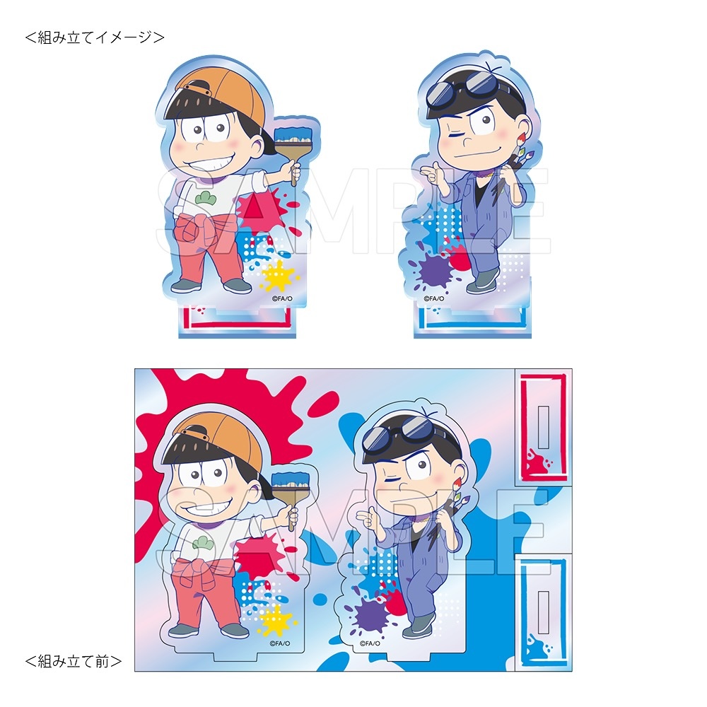 おそ松さん　オーロラアクリルスタンド　おえかき松