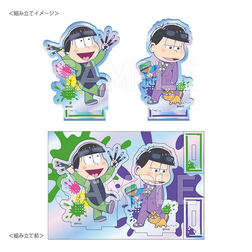 おそ松さん　オーロラアクリルスタンド　おえかき松