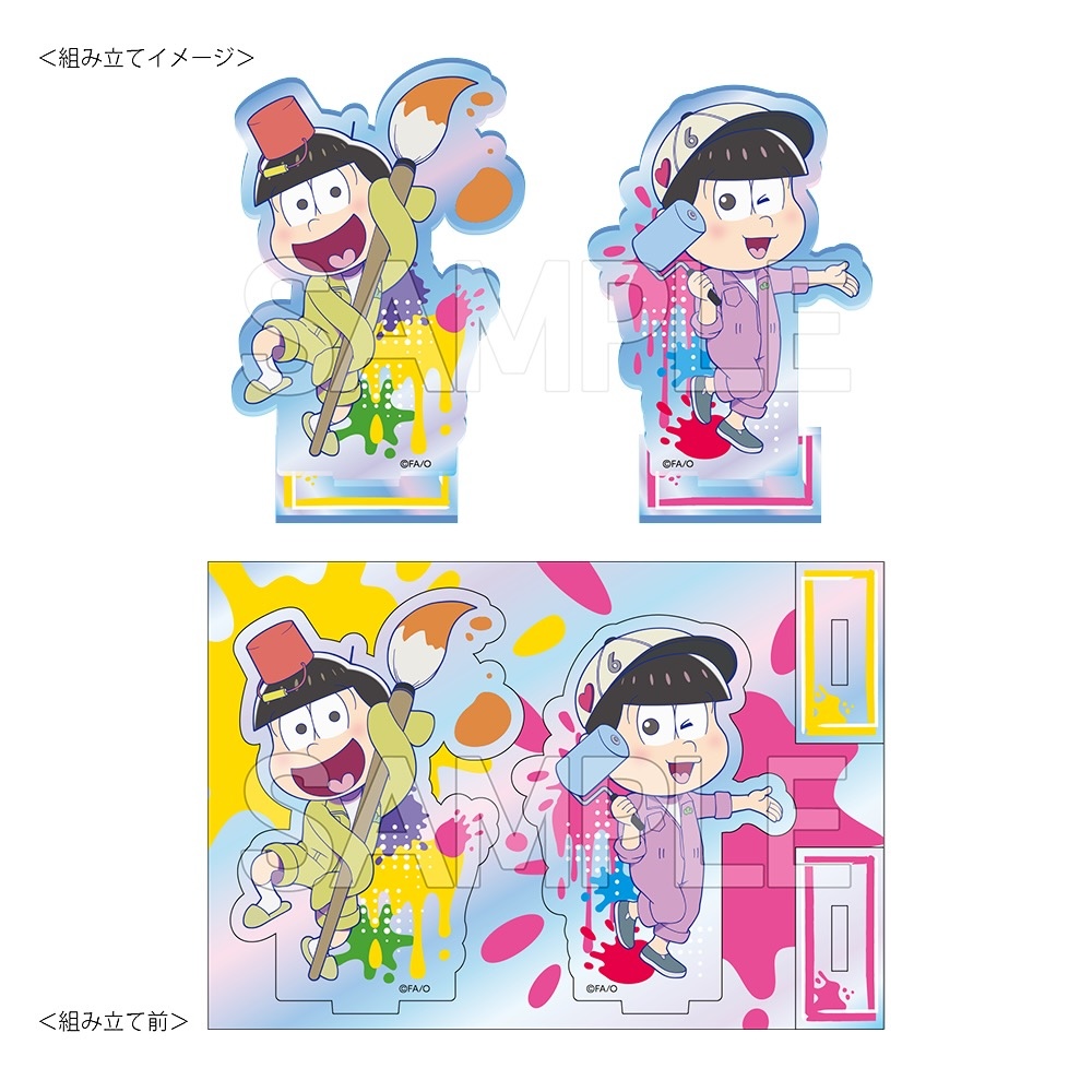 おそ松さん　オーロラアクリルスタンド　おえかき松