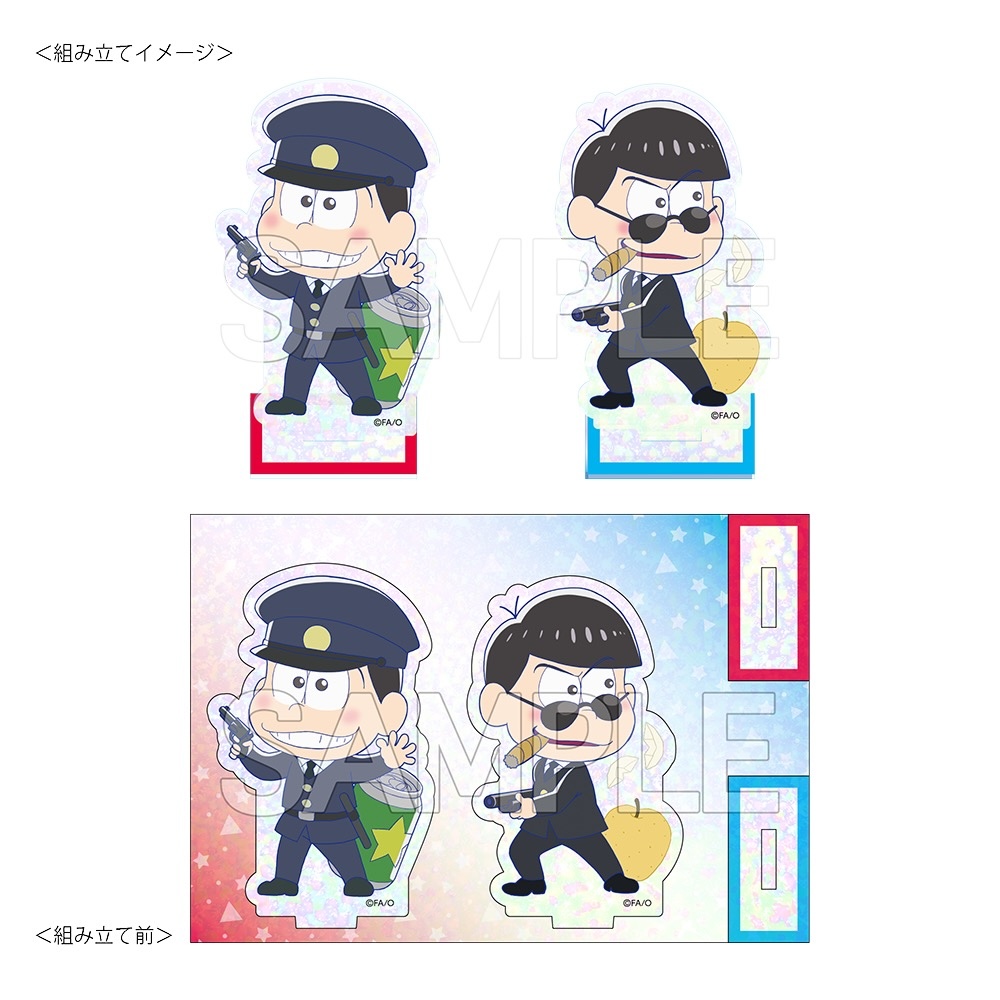 おそ松さん　ホロアクリルスタンド　はたらく６つ子