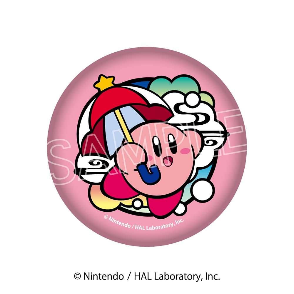 星のカービィ 切り絵シリーズ 和紙風缶バッジ