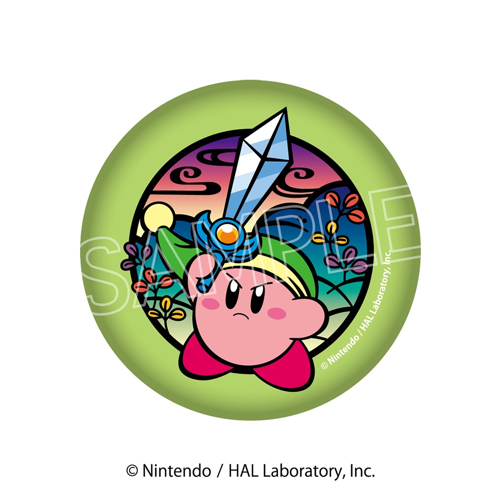 星のカービィ 切り絵シリーズ 和紙風缶バッジ