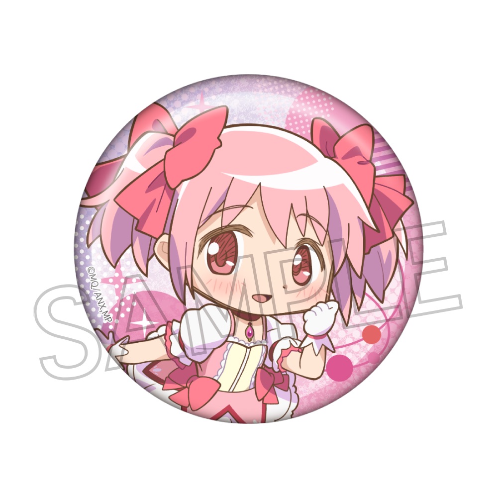 魔法少女まどか☆マギカ デフォルメ　グリッター缶バッジ