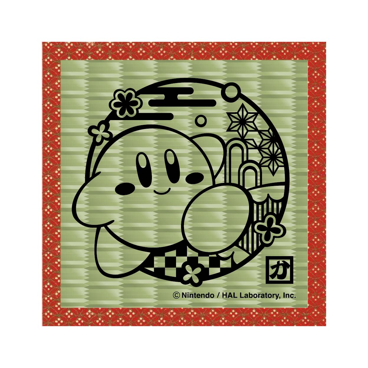 星のカービィ 切り絵シリーズ　畳コースター