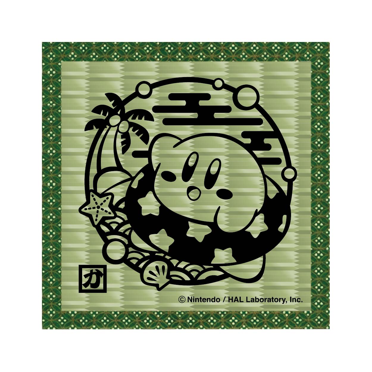 星のカービィ 切り絵シリーズ　畳コースター