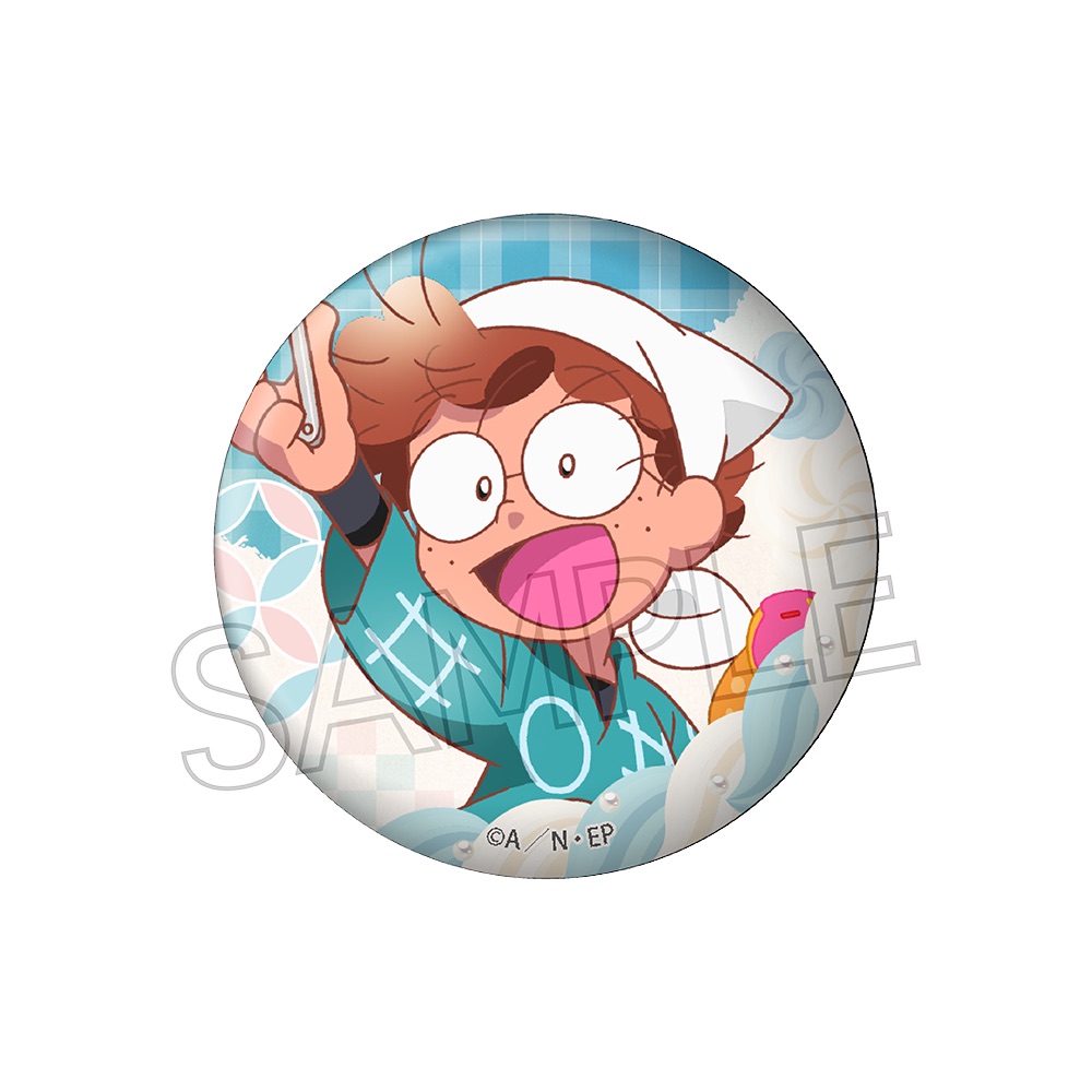 忍たま乱太郎 缶バッジ -スイーツ作りの段-