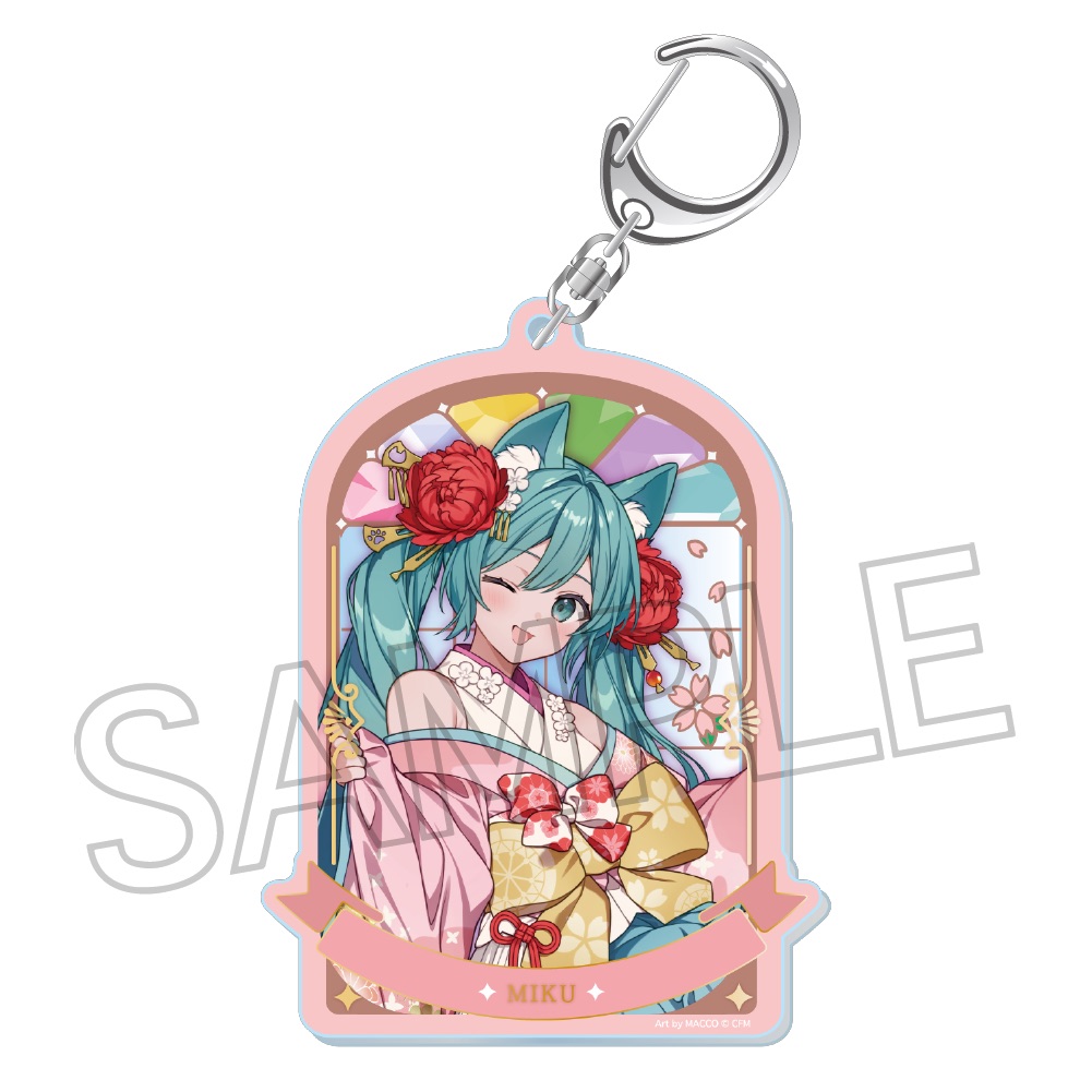 初音ミク 百鬼夜行 ~麗宴~ 箔押しアクリルキーホルダー