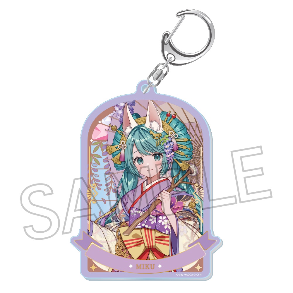 初音ミク 百鬼夜行 ~麗宴~ 箔押しアクリルキーホルダー