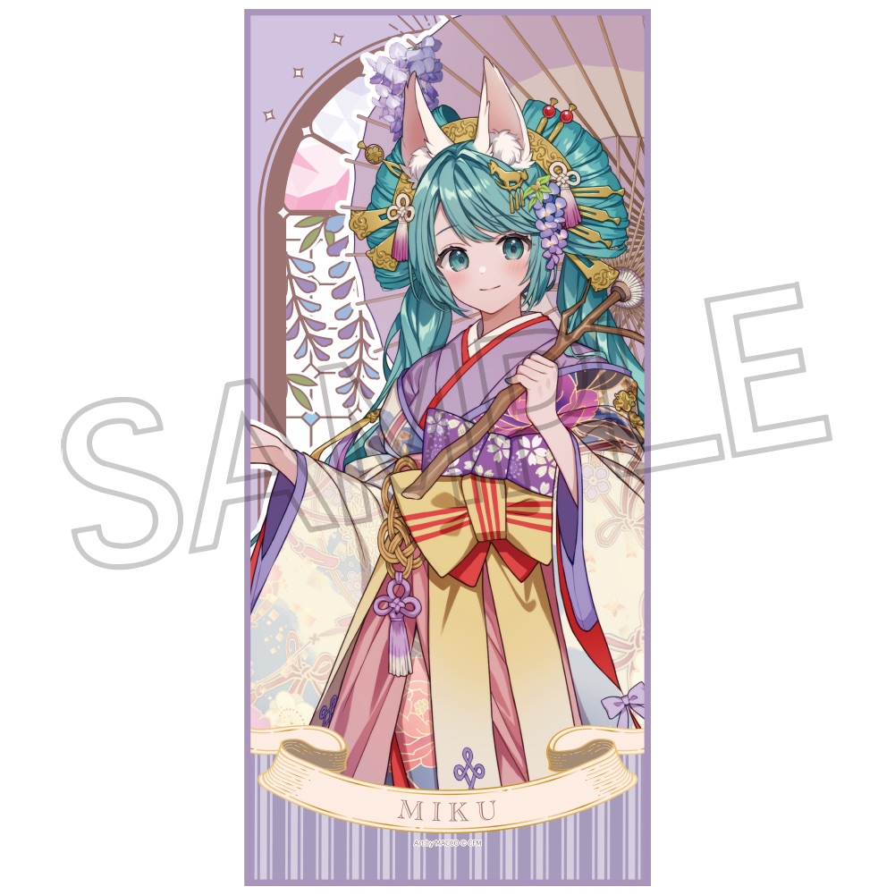 初音ミク　百鬼夜行 ～麗宴～　フェイスタオル