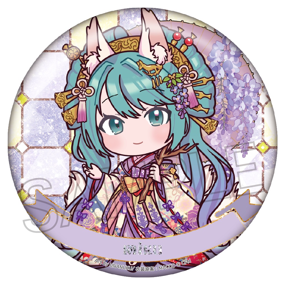 初音ミク　百鬼夜行 ～麗宴～ キラキラ缶バッジ