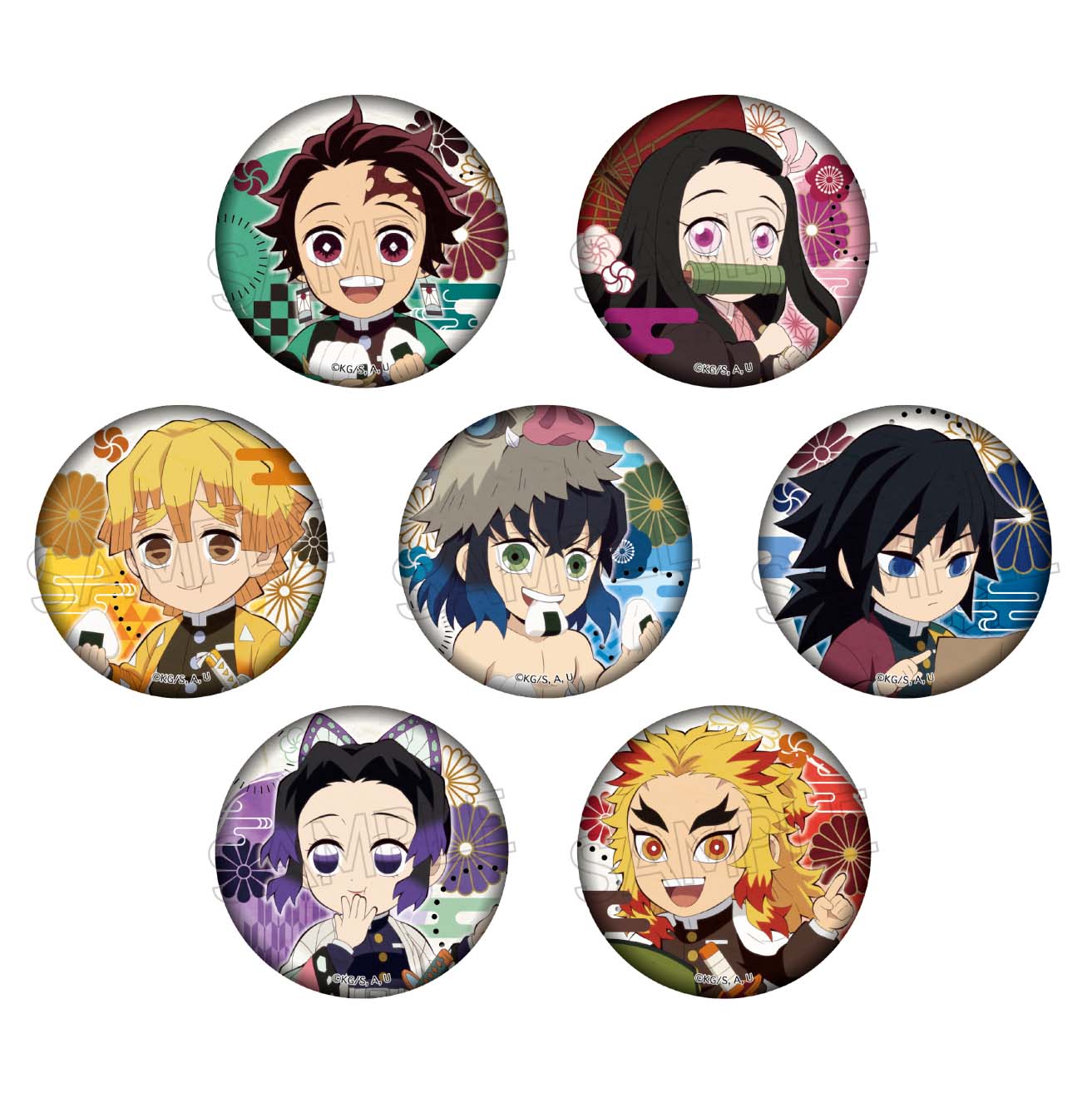 鬼滅の刃　街道歩きシリーズ　缶バッジ Vol.1