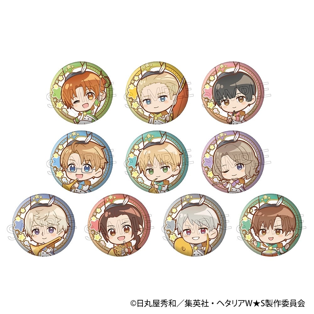 ヘタリアWorld★Stars　缶バッジ -マーチング-
