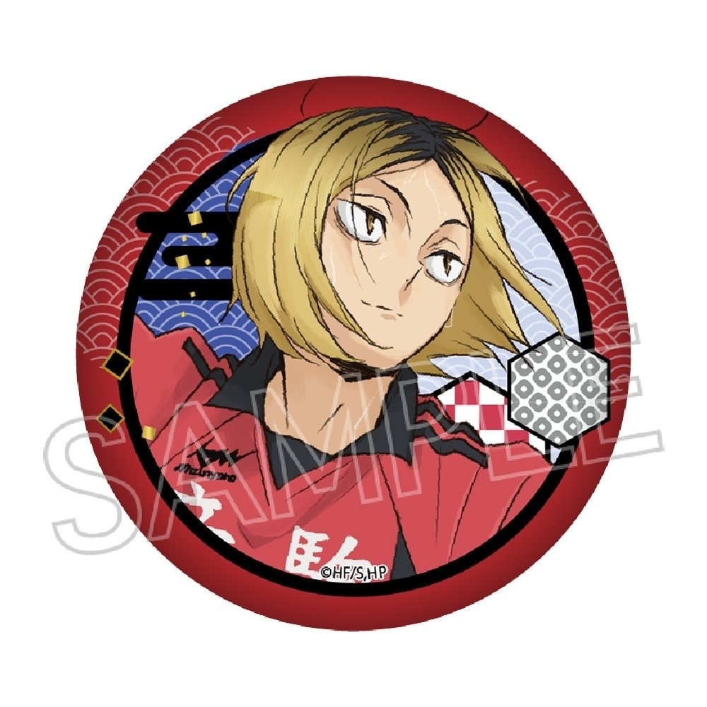 ハイキュー!!　切り絵シリーズvol.6　和紙風缶バッジ