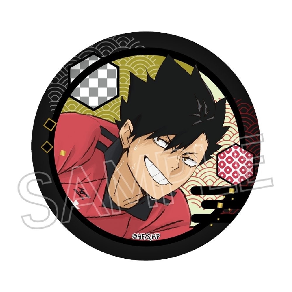 ハイキュー!!　切り絵シリーズvol.6　和紙風缶バッジ