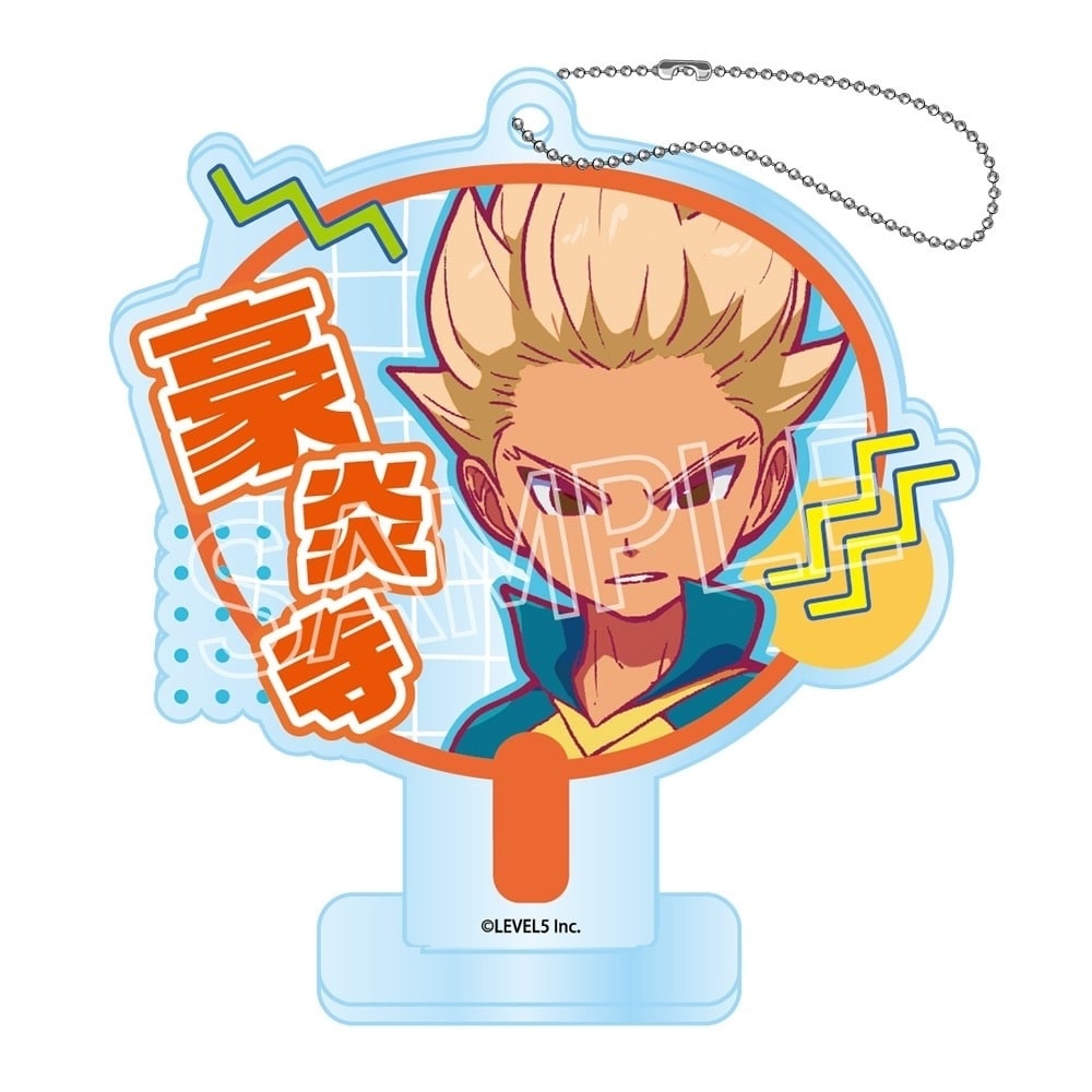 イナズマイレブン 英雄たちのヴィクトリーロード　ビビッドラインシリーズ　デコうちわキーチェーン