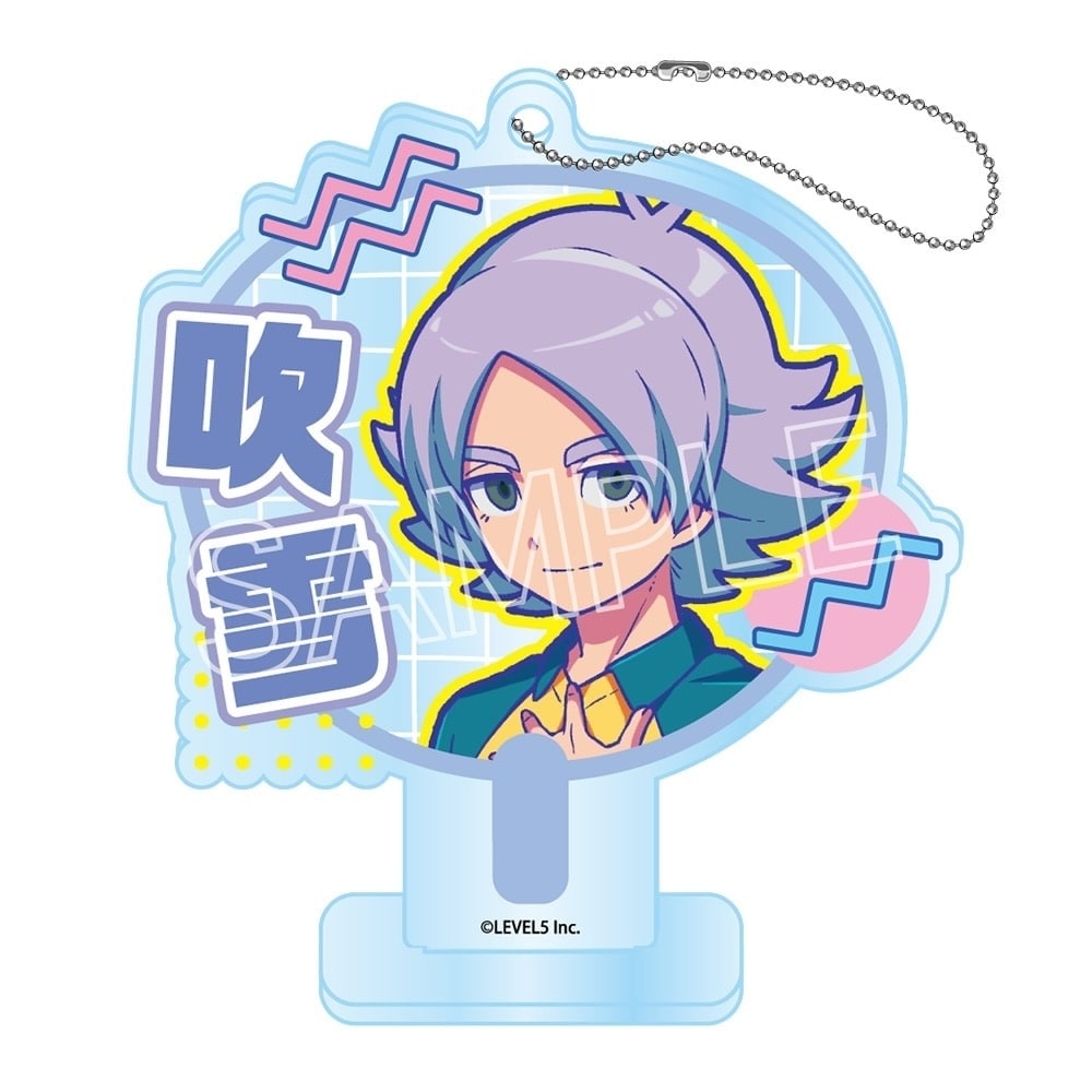 イナズマイレブン 英雄たちのヴィクトリーロード　ビビッドラインシリーズ　デコうちわキーチェーン