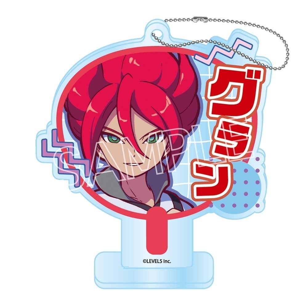 イナズマイレブン 英雄たちのヴィクトリーロード　ビビッドラインシリーズ　デコうちわキーチェーン