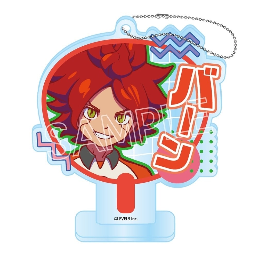 イナズマイレブン 英雄たちのヴィクトリーロード　ビビッドラインシリーズ　デコうちわキーチェーン