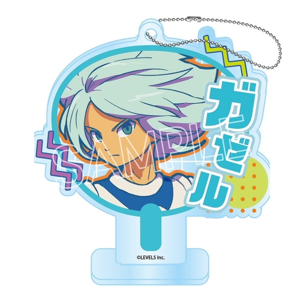 イナズマイレブン 英雄たちのヴィクトリーロード　ビビッドラインシリーズ　デコうちわキーチェーン