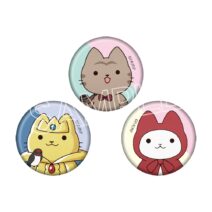 うごく！ねこむかしばなし　ミニ缶バッジセット