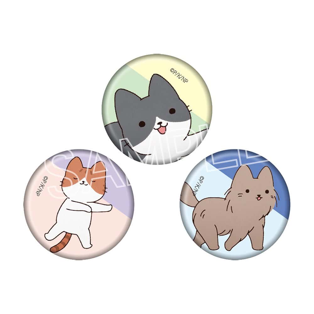 うごく！ねこむかしばなし　ミニ缶バッジセット