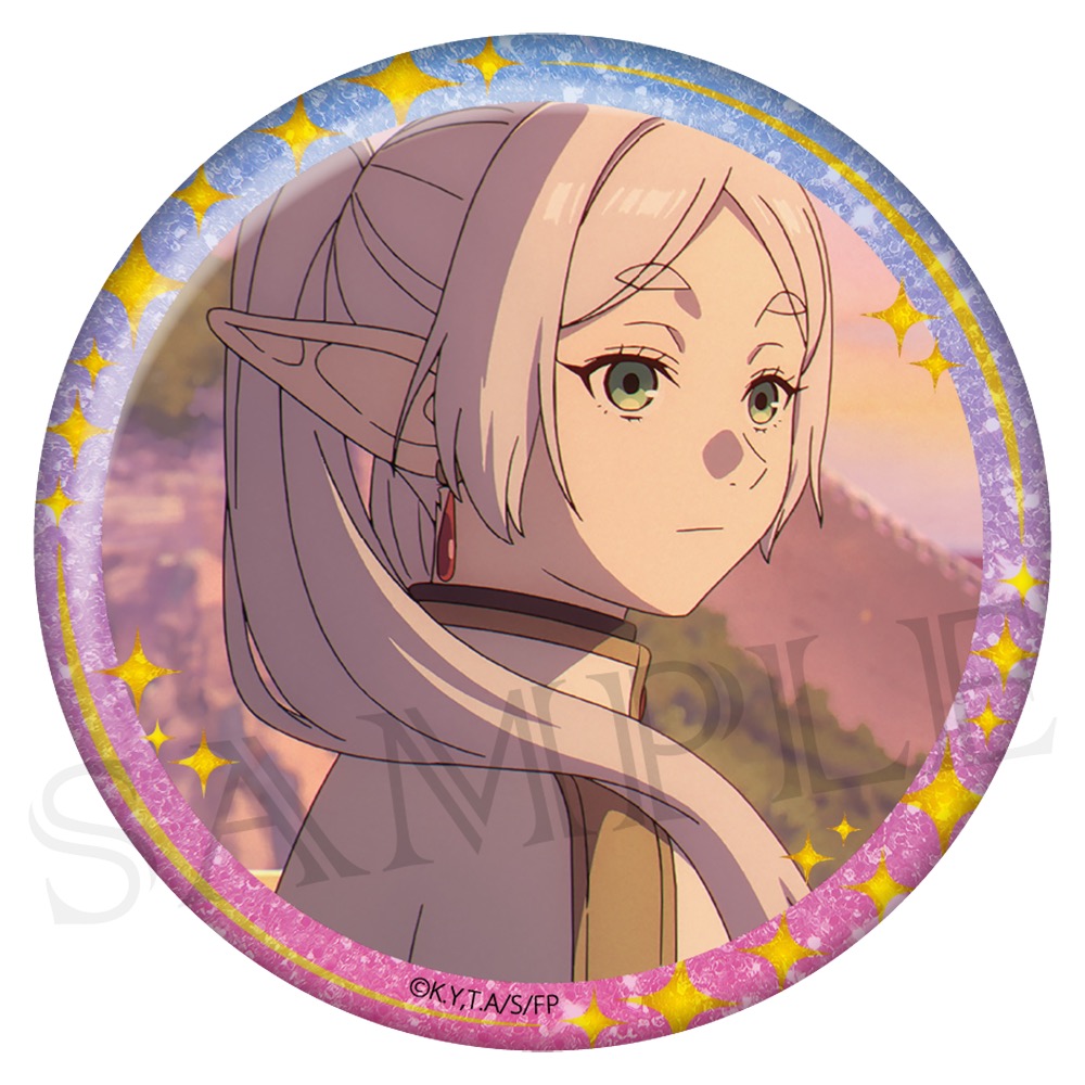 葬送のフリーレン　グリッター缶バッジ