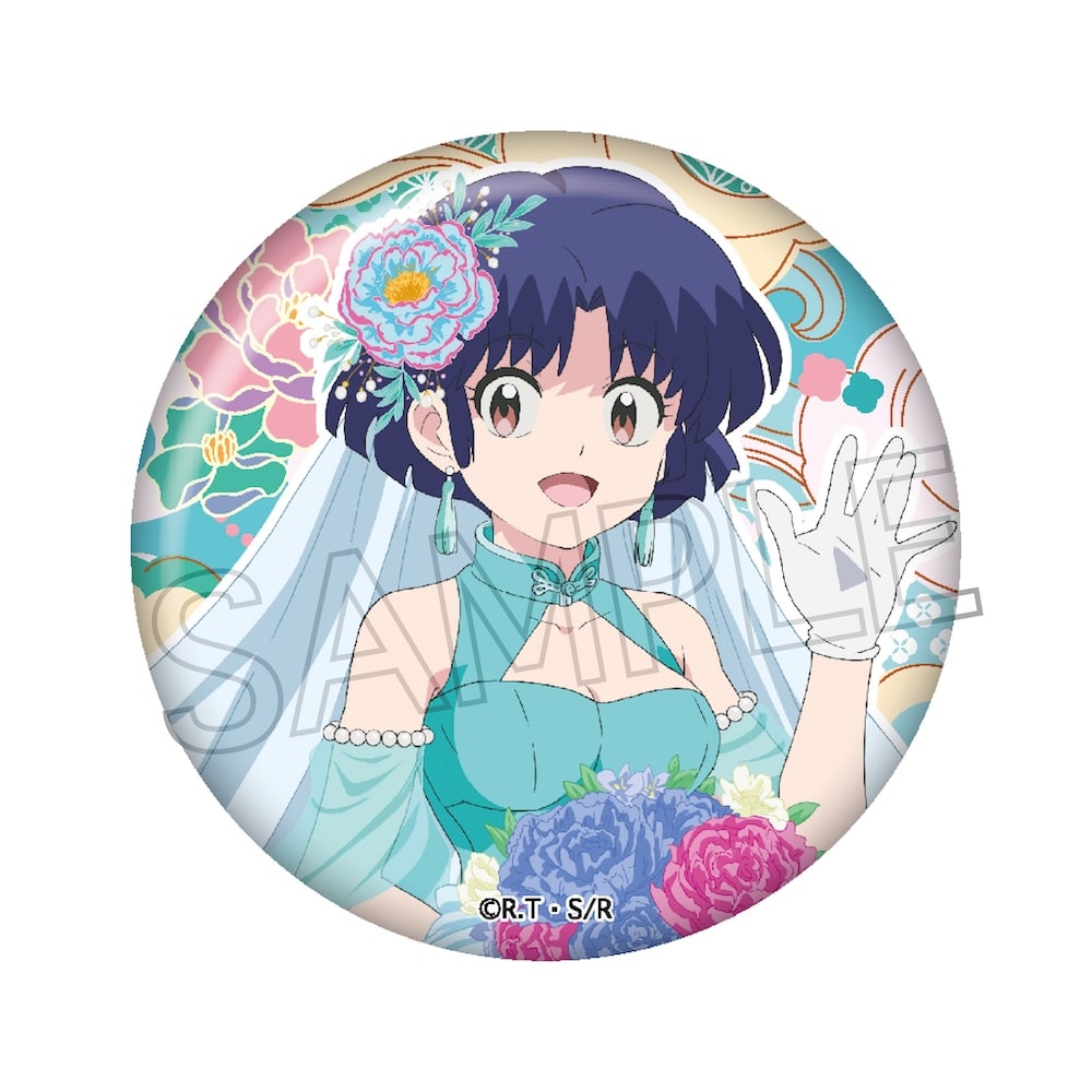 らんま1/2　フラワーブーケ  缶バッジ