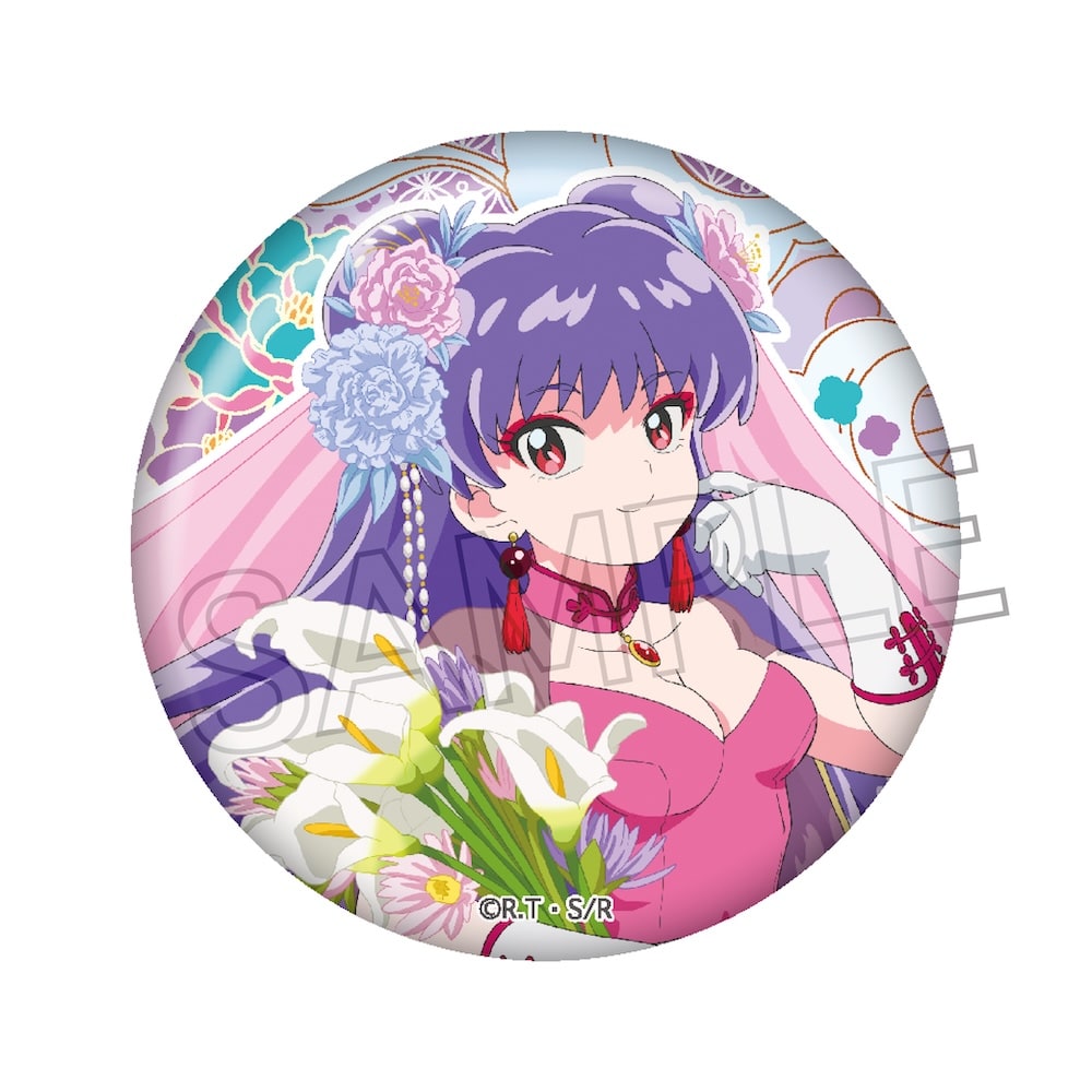 らんま1/2　フラワーブーケ  缶バッジ