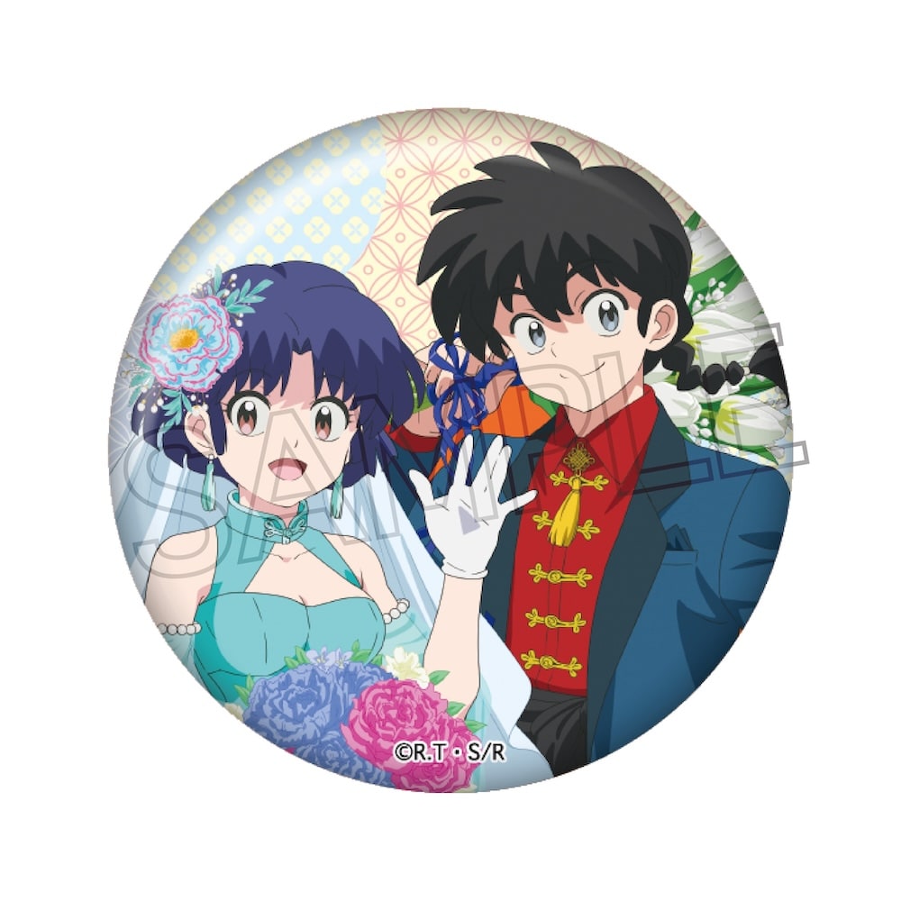 らんま1/2　フラワーブーケ  缶バッジ
