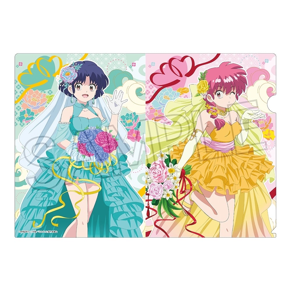 らんま1/2　フラワーブーケ　クリアファイル