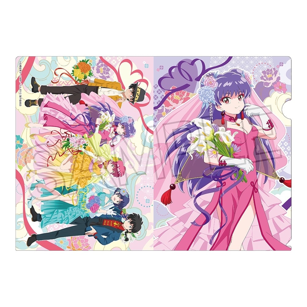 らんま1/2　フラワーブーケ　クリアファイル