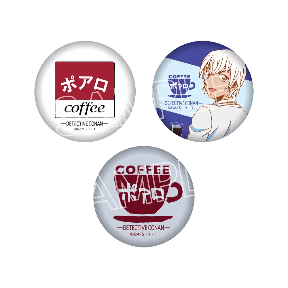 名探偵コナン　喫茶ポアロシリーズ　ミニ缶バッジセット　vol.2