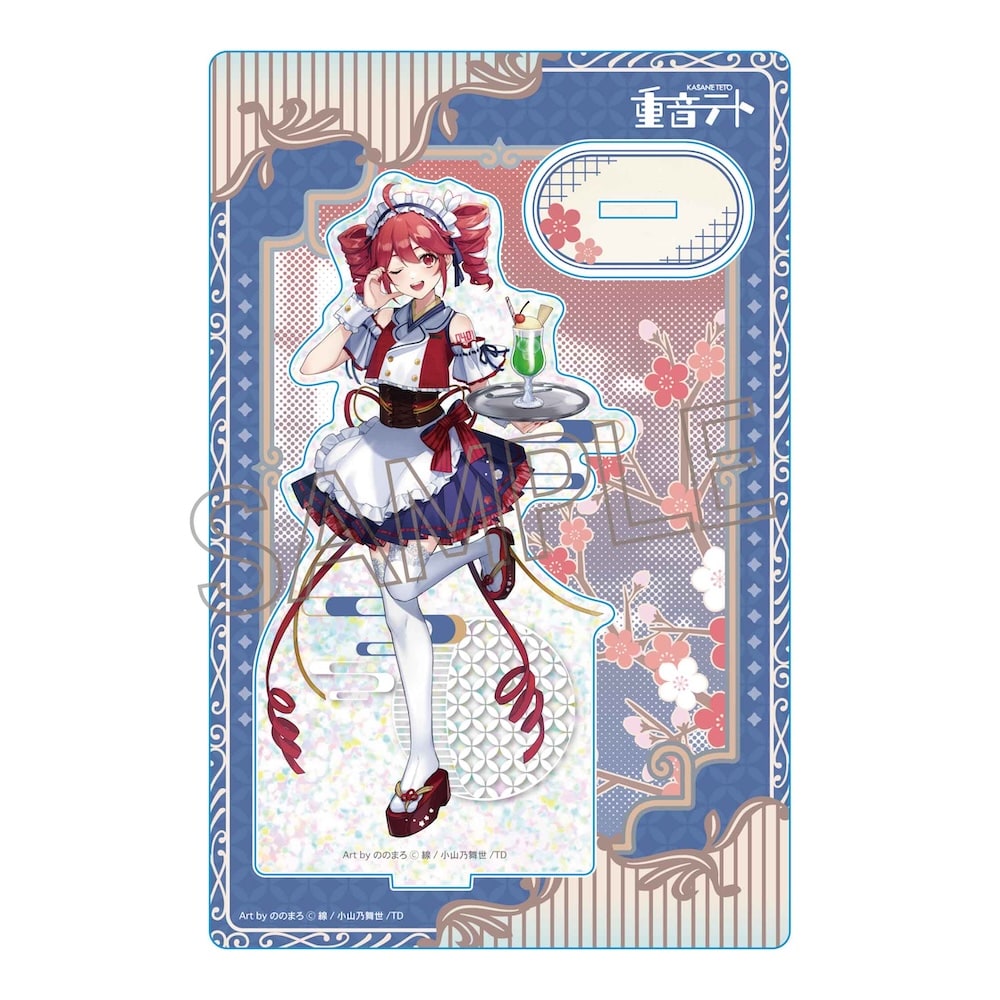 重音テト　【京まふ事後通販】和風モダンカフェ ホロアクリルスタンド（L)