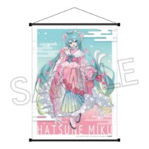 初音ミク　【京まふ事後通販】百鬼夜行 -街道さんぽ- ちりめん風タペストリー