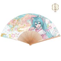 初音ミク　街道さんぽ ～京友禅ver.～　京扇子　初音ミク